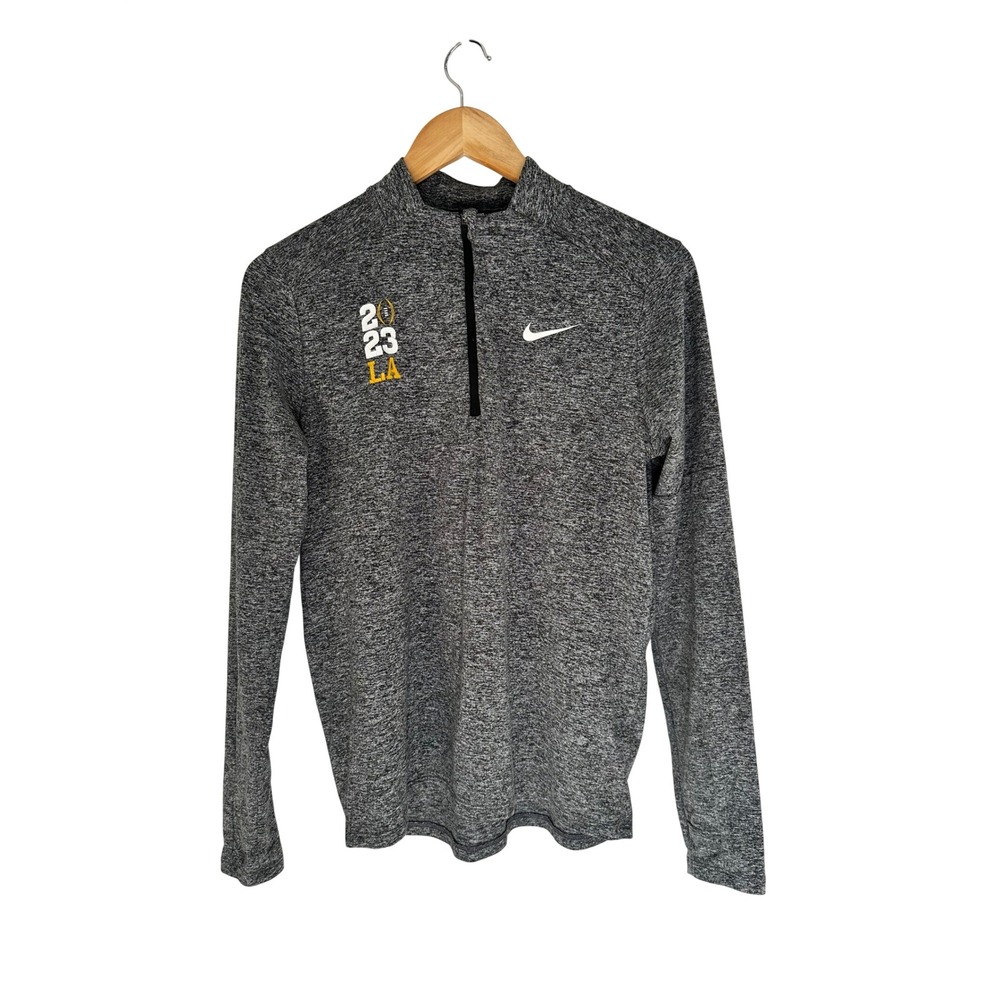 Nike Running 2023 CFP National Championship LA Dri-Fit Quarter Zip Pullover S
